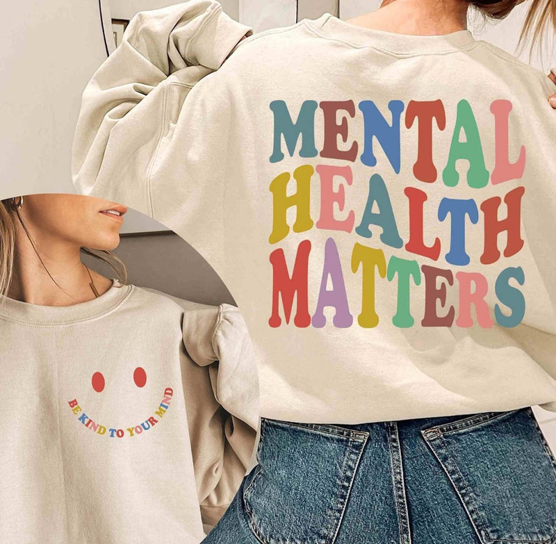 Groovy Mental Health Matters Awareness Sweatshirt