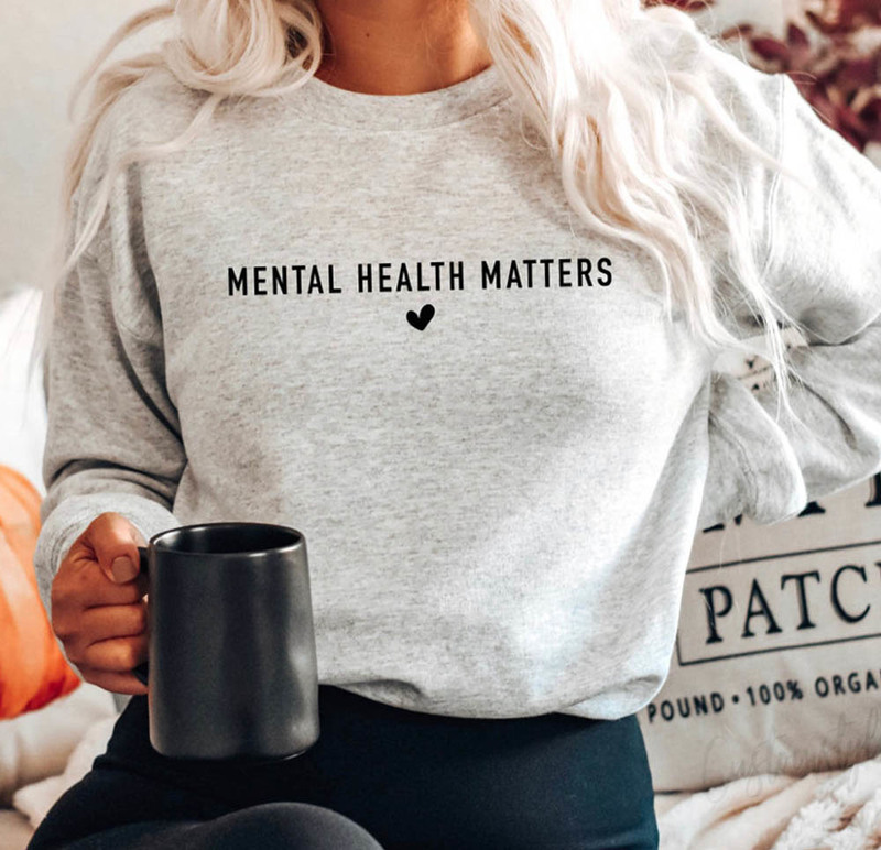 Mental Health Matters Awareness Cute Heart Sweatshirt