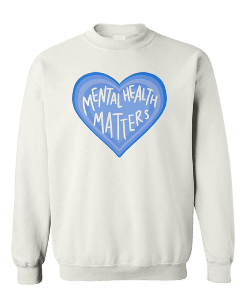Mental Health Matters Cute Heart Sweatshirt