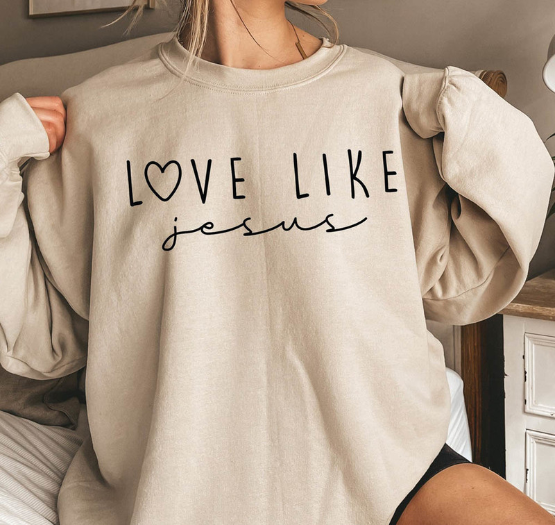 Groovy Love Like Jesus Christian Sweatshirt