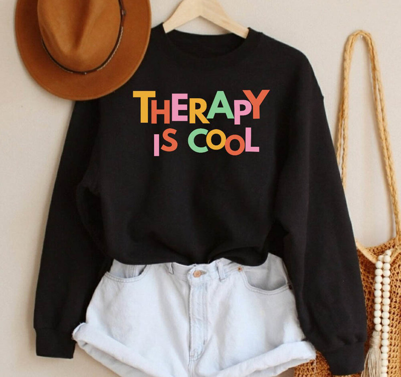 Therapy Is Cool Mental Health Matters Vintage Sweatshirt