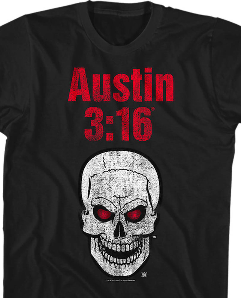 Cool Steve Austin 3:16 Skull Shirt