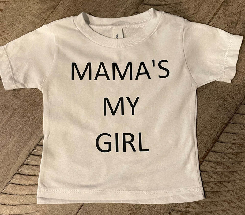 Mamas My Girl Cute Shirt For Mom And Kids