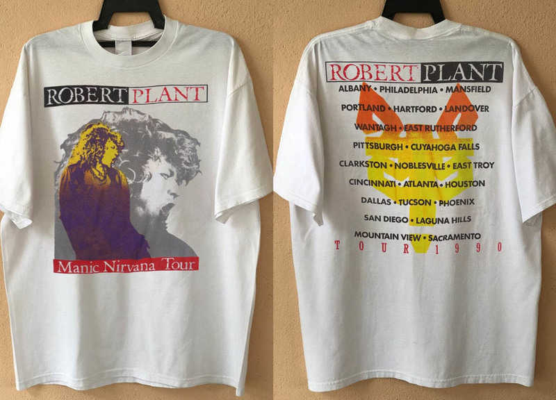 Robert Plant Manic Nirvana Tour Shirt For Fan