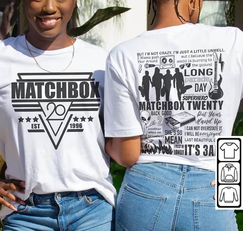 Matchbox Twenty Doodle Art Vintage Shirt