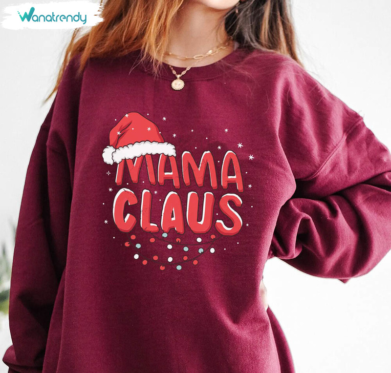 Christmas Santa Hat Mama Claus Sweatshirt