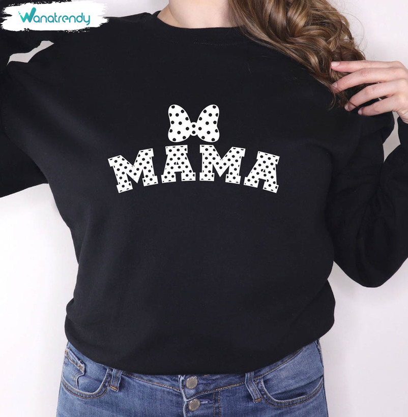 Cute Minnie Mama Sweatshirt Polka Dot Pattern