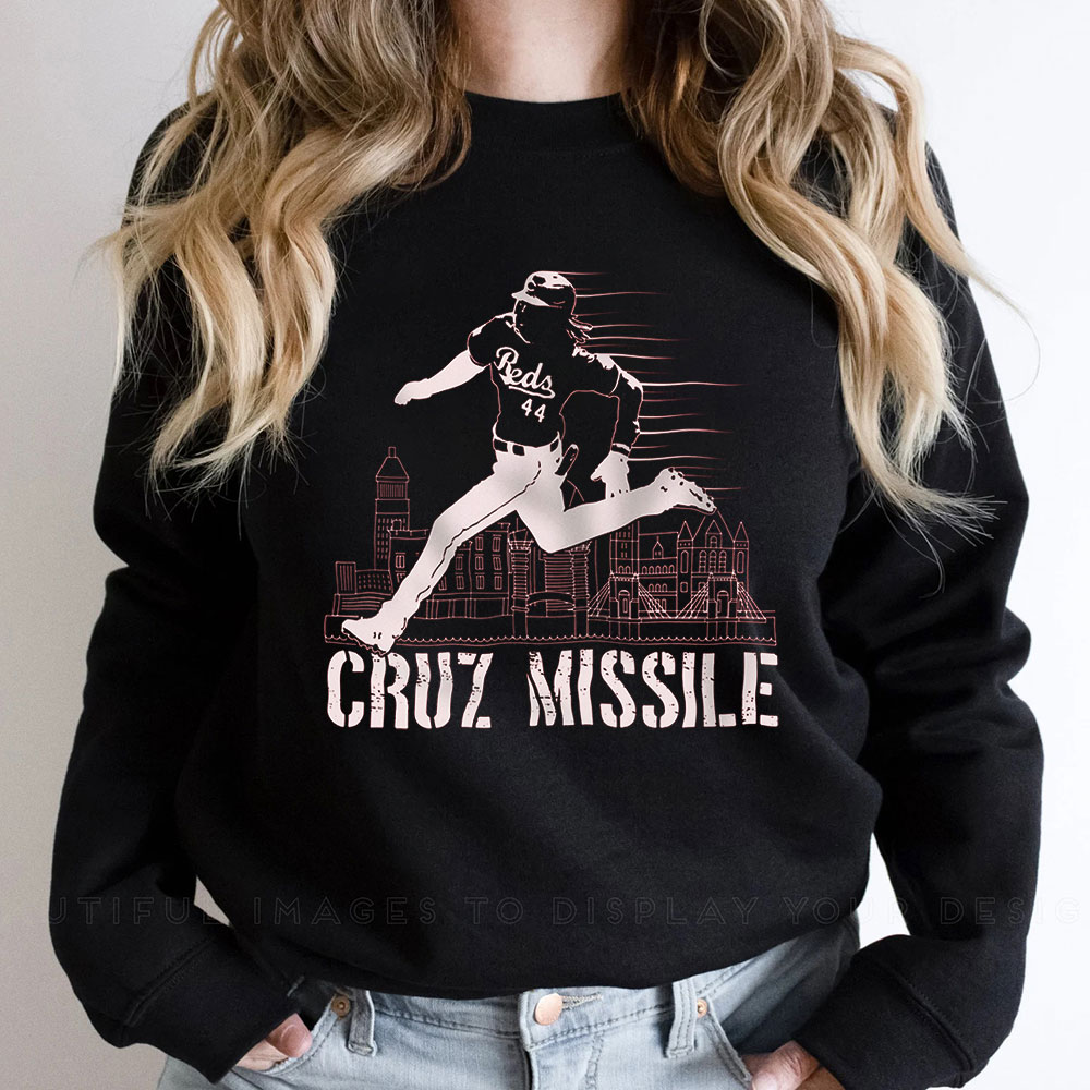 Retro Cincinnati Reds Elly De La Cruz Missile Sweatshirt