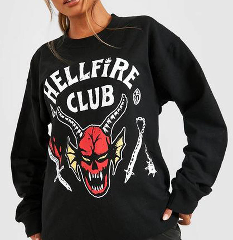 Stranger Things Hellfire Club License Retro Sweatshirt