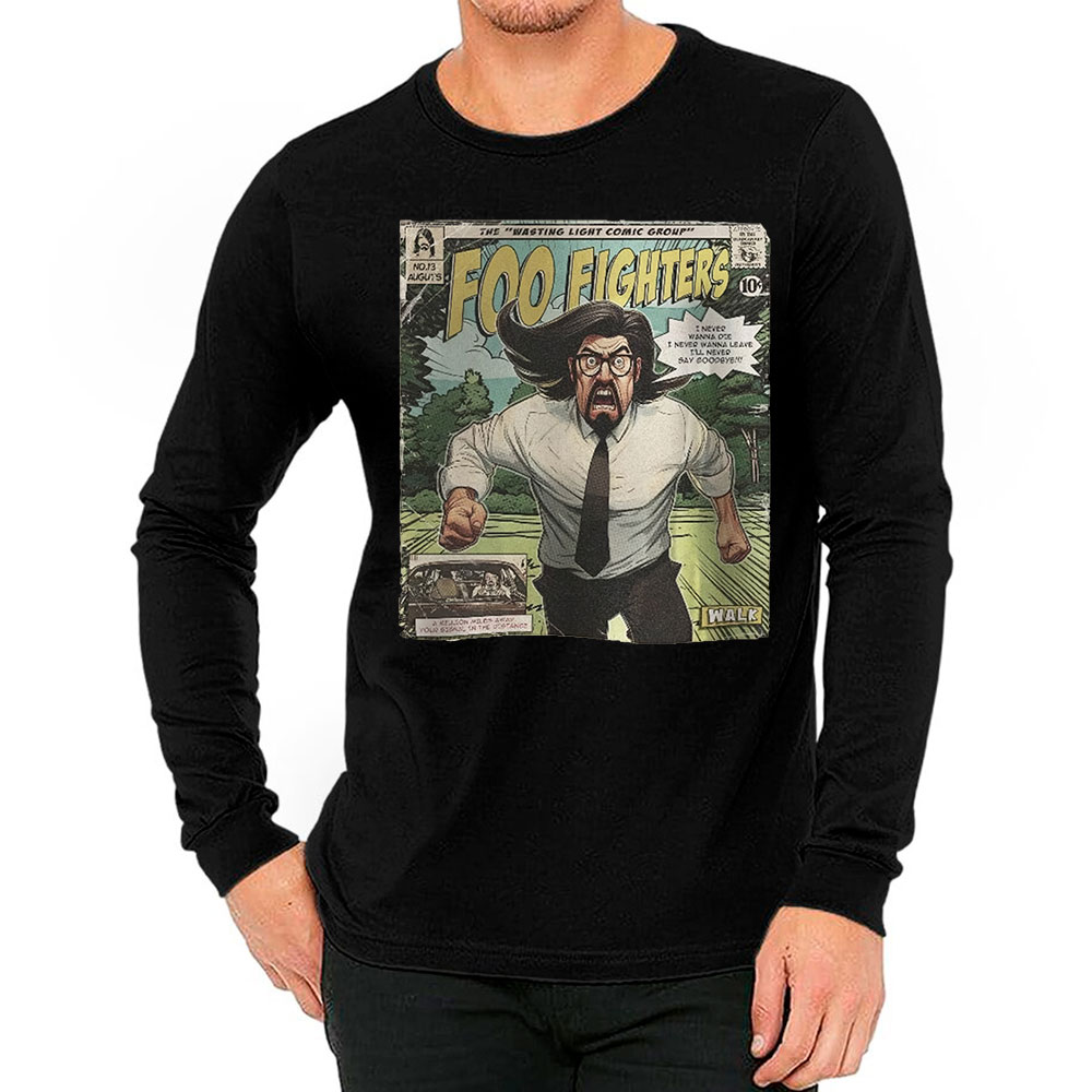 Foo Fighters Comic Vintage Long Sleeve For Rock Lover