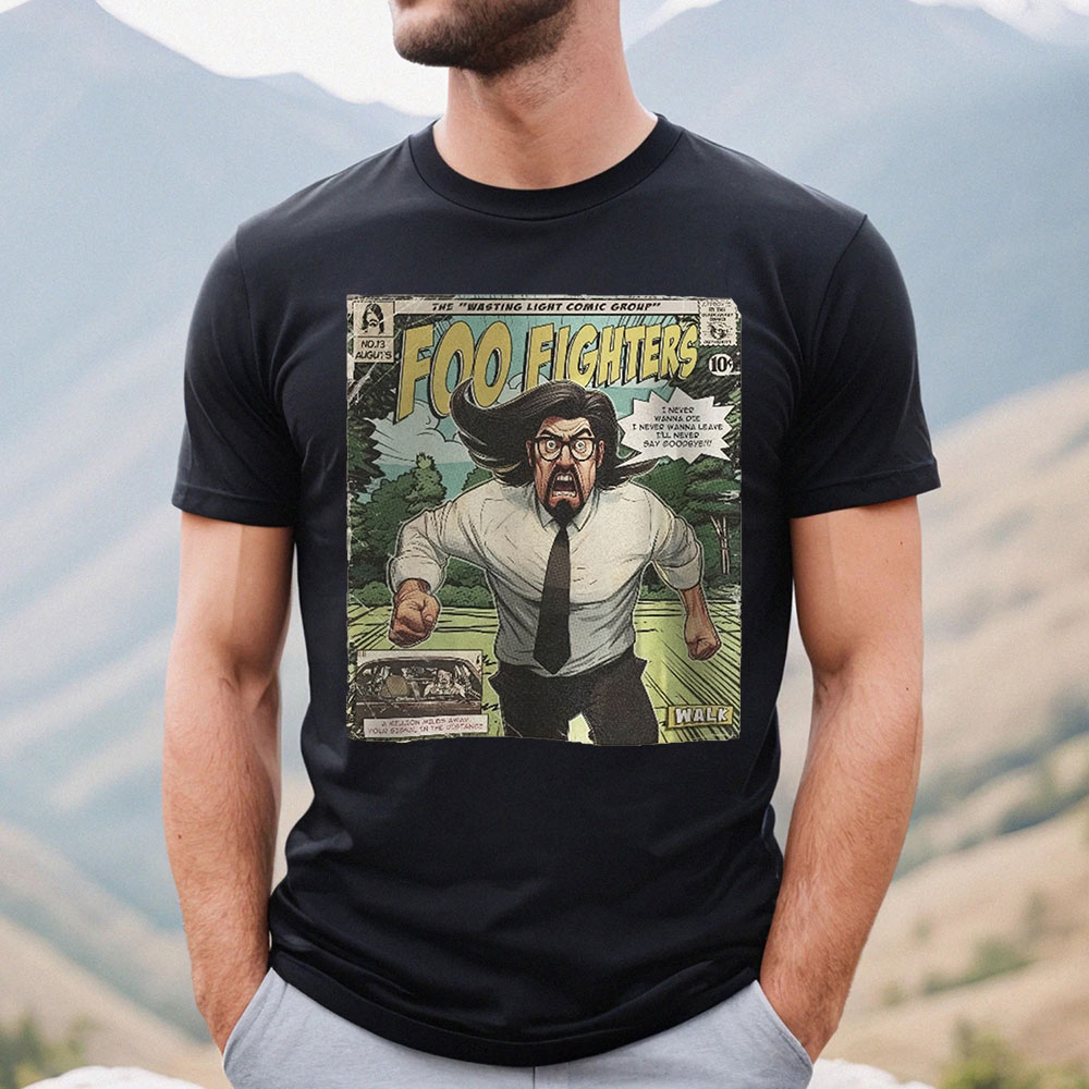 Foo Fighters Comic Vintage Shirt For Rock Lover