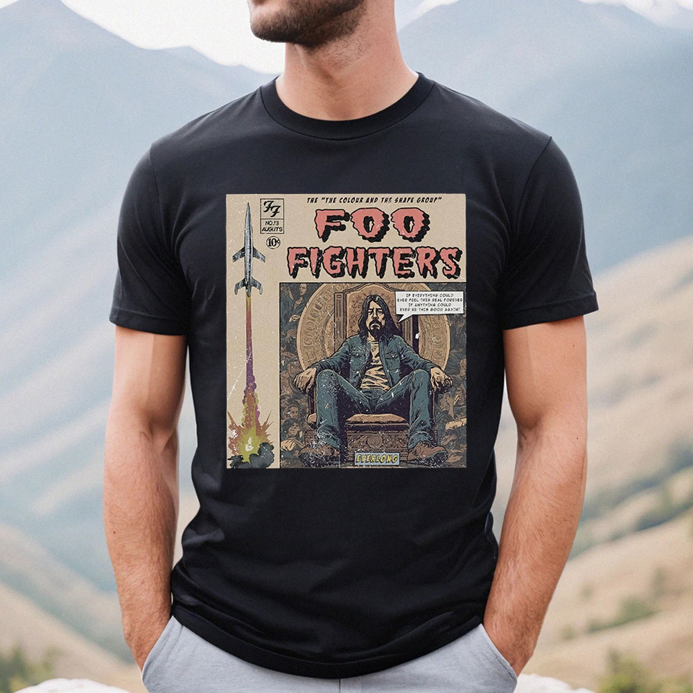 Foo Fighters Comic Rock And Roll Music Shirt