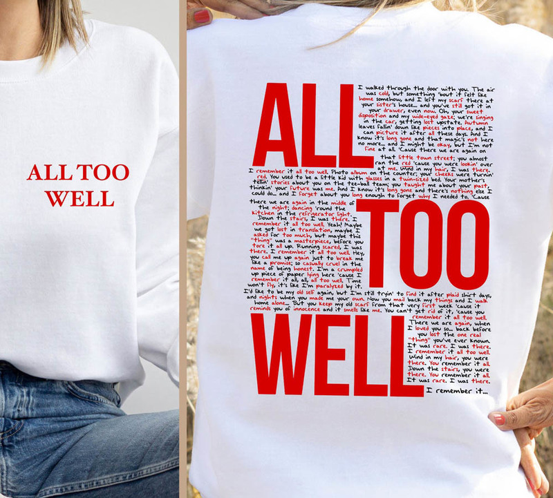 All Too Well Vintage Taylor's Version Sweatshirt