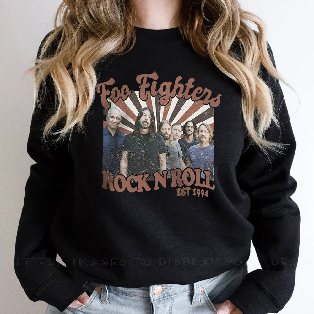 Foo Fighters Music Dave Grohl Legend Rock Ban Sweatshirt
