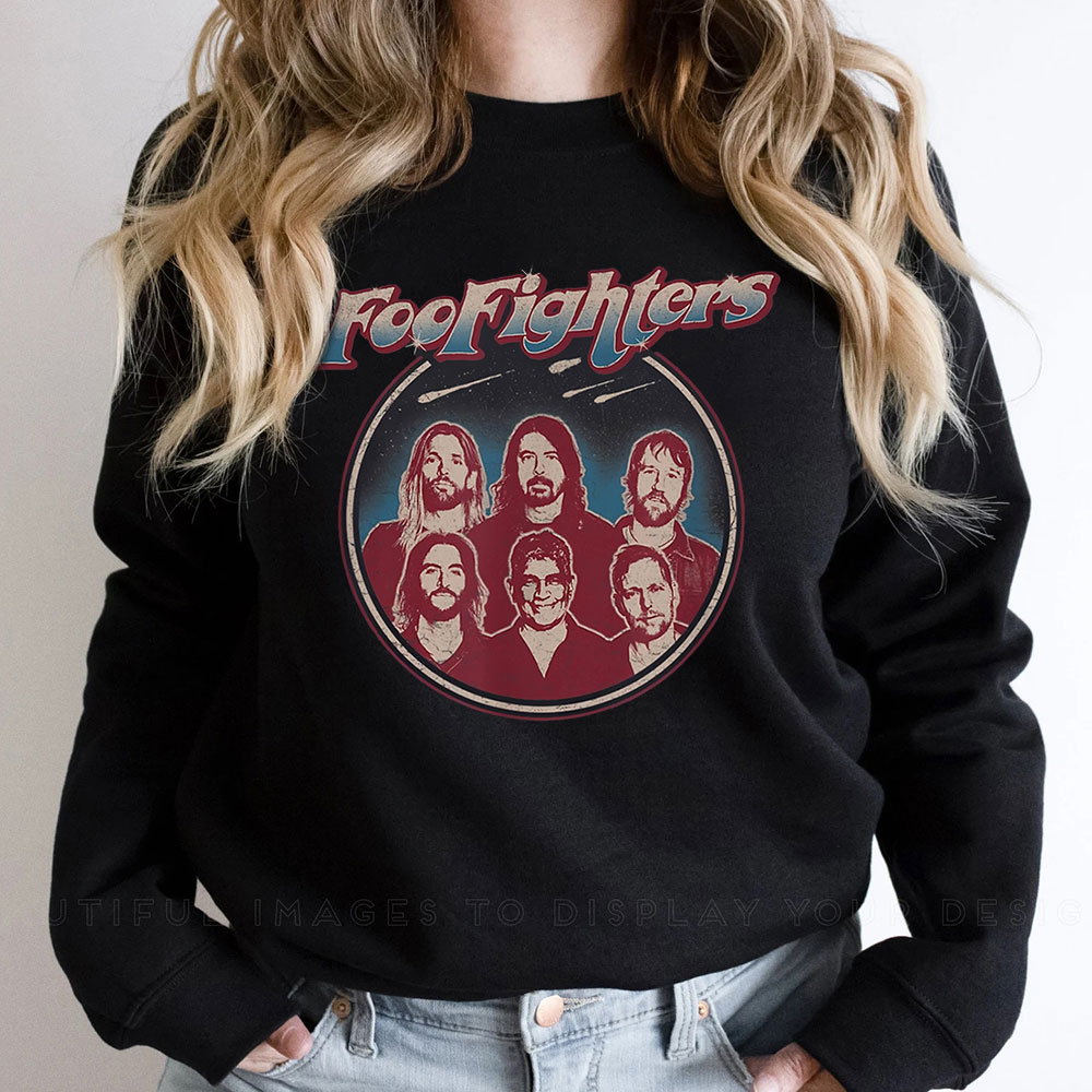 Foo Fighters Portrait Retro Sweatshirt For Fan