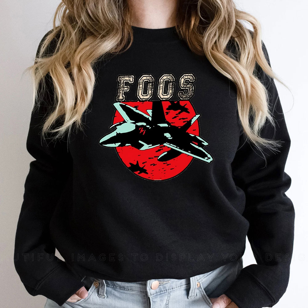 Red Foo Fighters Sweatshirt Vintage Design