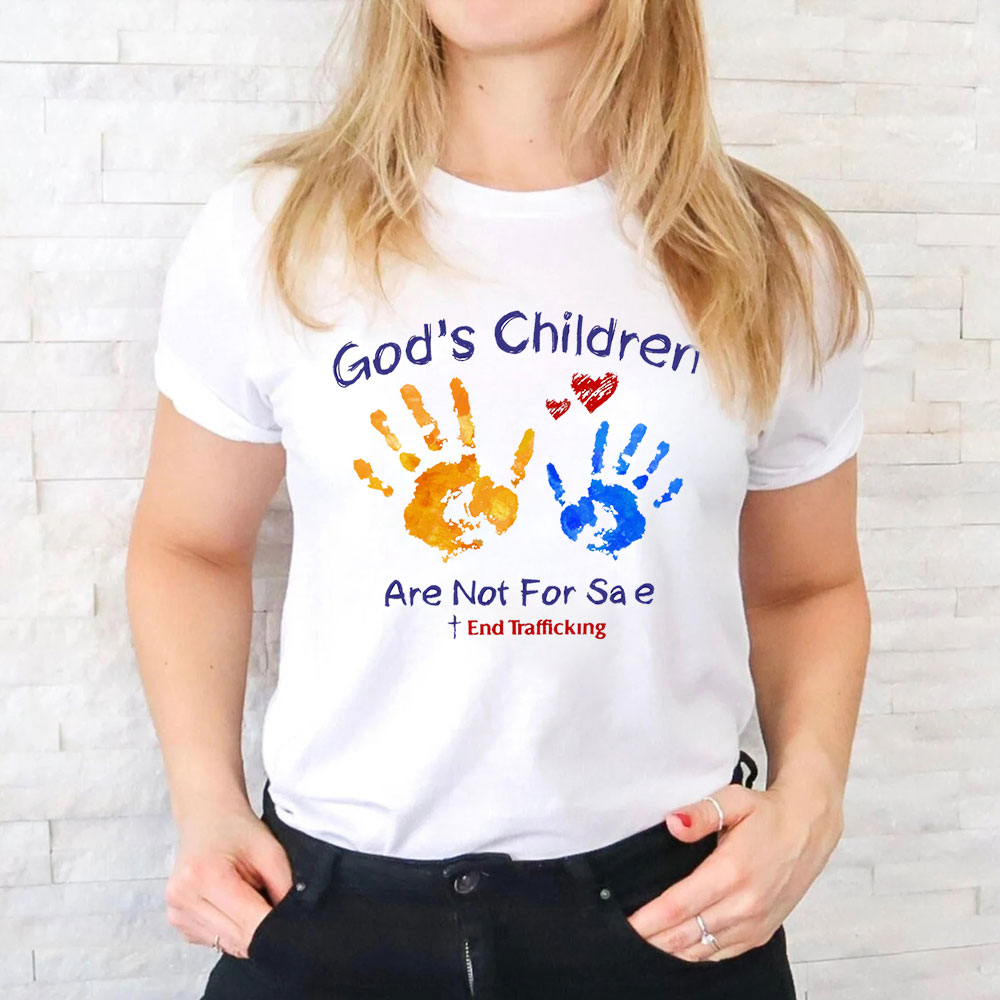 Colorful God's Children Are Not For Sale Shirt