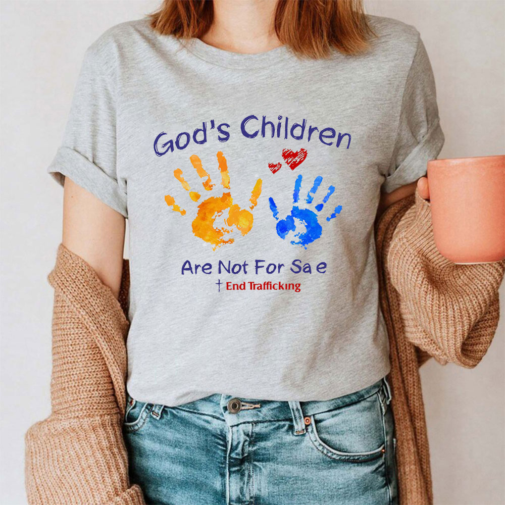 Colorful God's Children Are Not For Sale Shirt