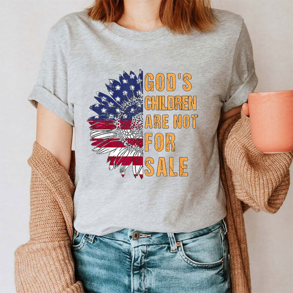 God's Children Are Not For Sale Sunflower Shirt