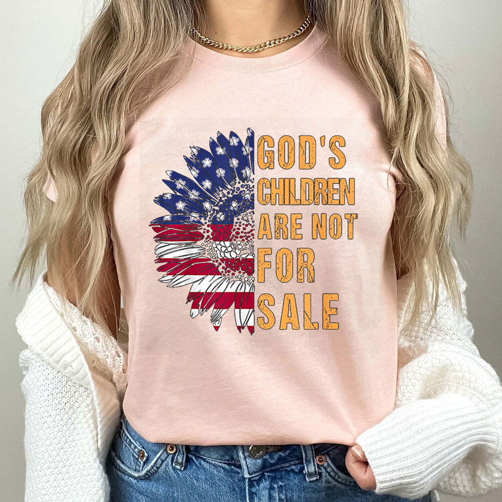 God's Children Are Not For Sale Sunflower Shirt