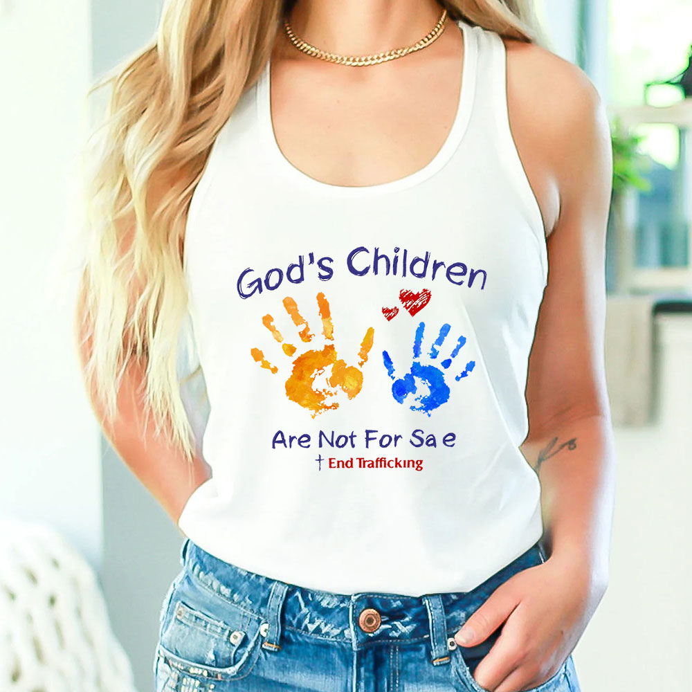 Colorful God’s Children Are Not For Sale Tank Top