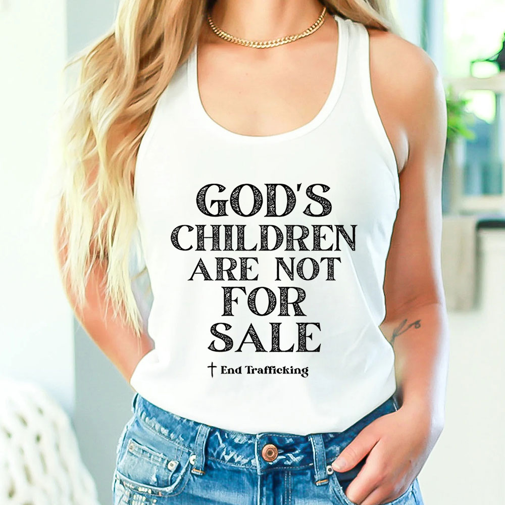 Gods Children Are Not For Sale Religious Tank Top