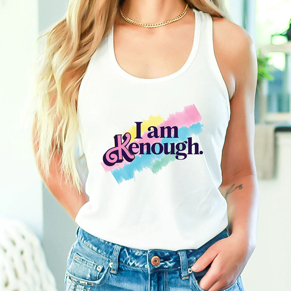 I Am Kenough Colorful Tank Top For Boys Girls