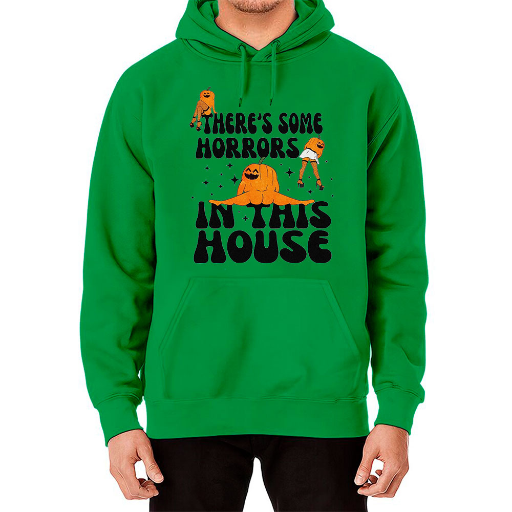 Halloween There's Some Horrors In This House Retro Hoodie