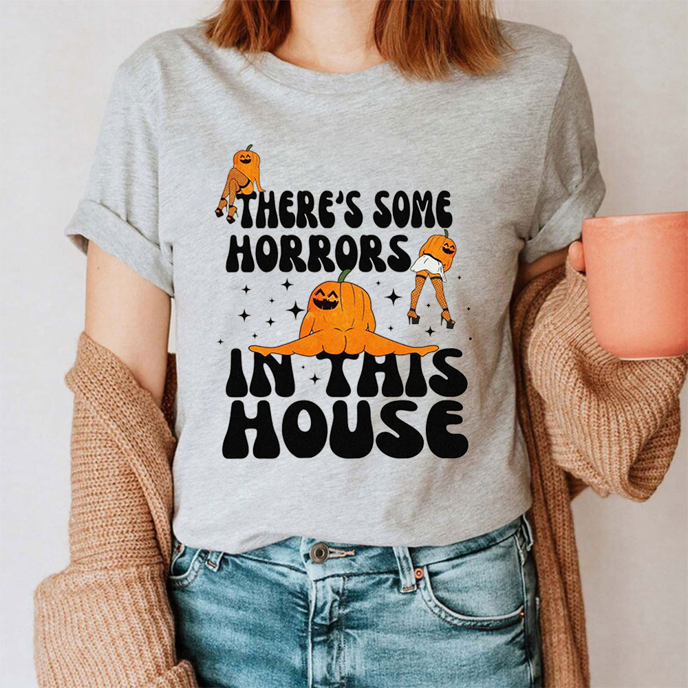 Halloween There’s Some Horrors In This House Retro Shirt