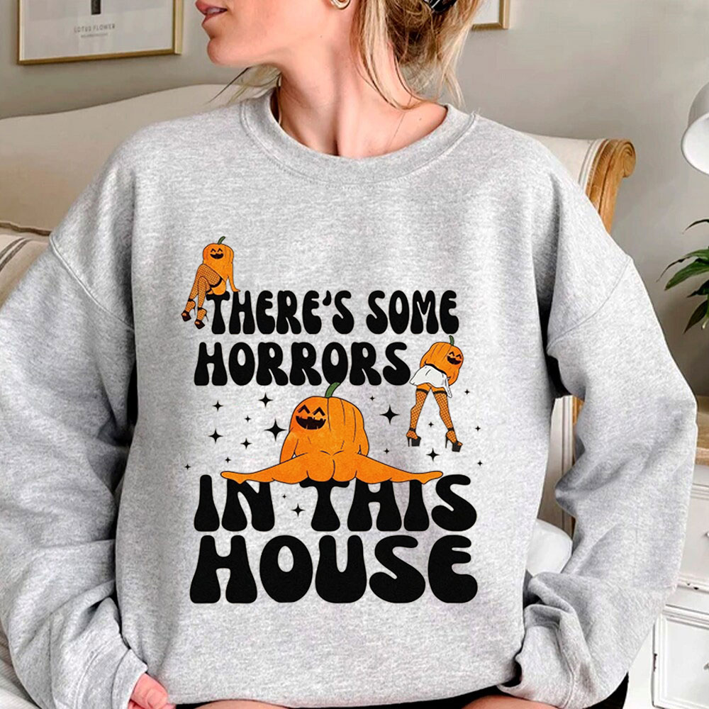 Halloween There's Some Horrors In This House Retro Sweatshirt
