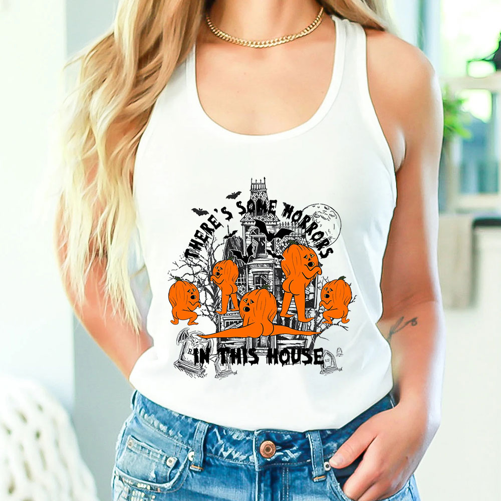 There’s Some Horrors In This House Spooky Season Tank Top