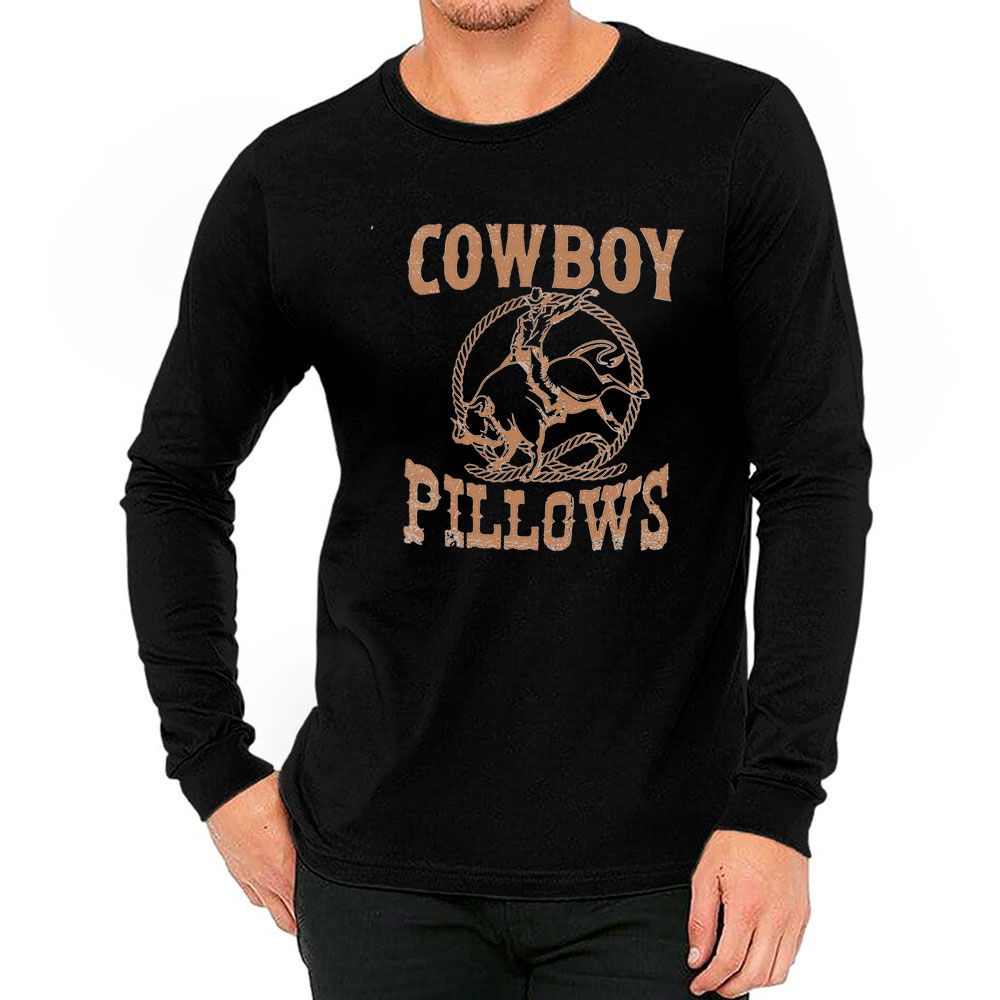 Western Funny Cowgirl Cowboy Pillows Long Sleeve