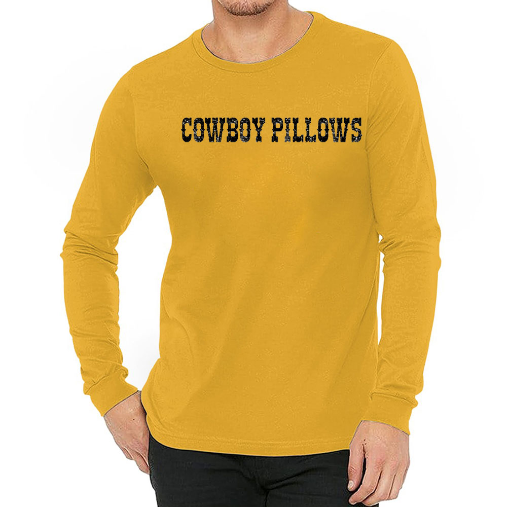 Funny Western Cowgirl Cowboy Pillows Long Sleeve