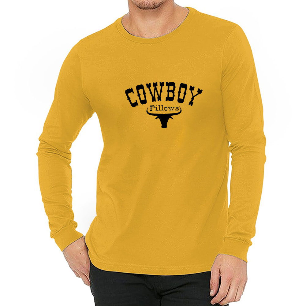 Limited Cowboy Pillows Funny Long Sleeve For Men Women