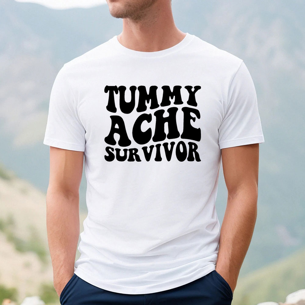 Retrotummy Ache Survivor Shirt Introvert Gift