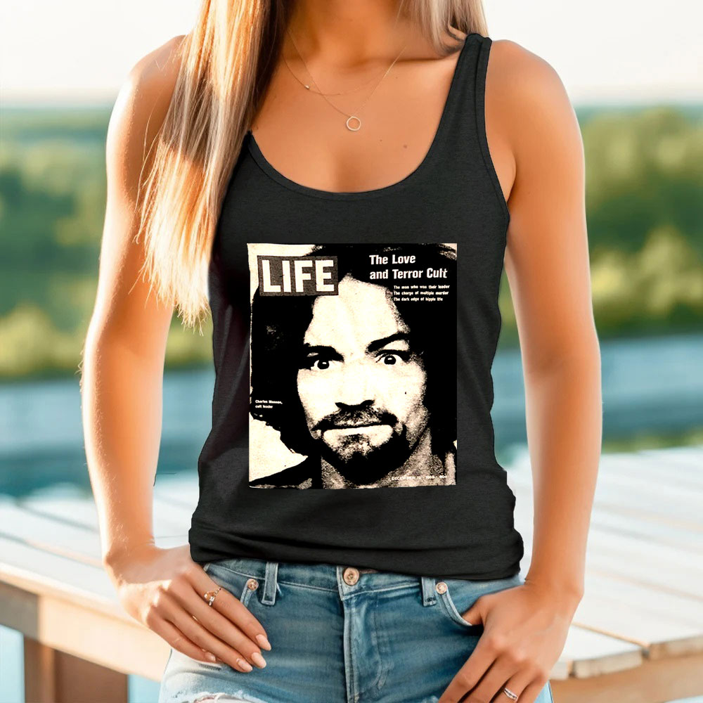 Vintage 90s Charles Manson Tank Top Montage The 1000 Face