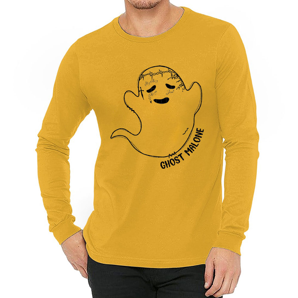 Funny Ghost Malone Cute Long Sleeve For Halloween