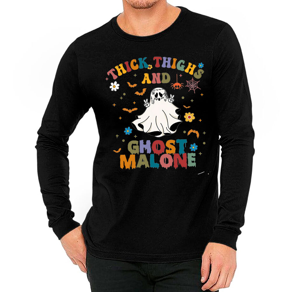 Thick Thighs And Ghost Malone Cute Long Sleeve