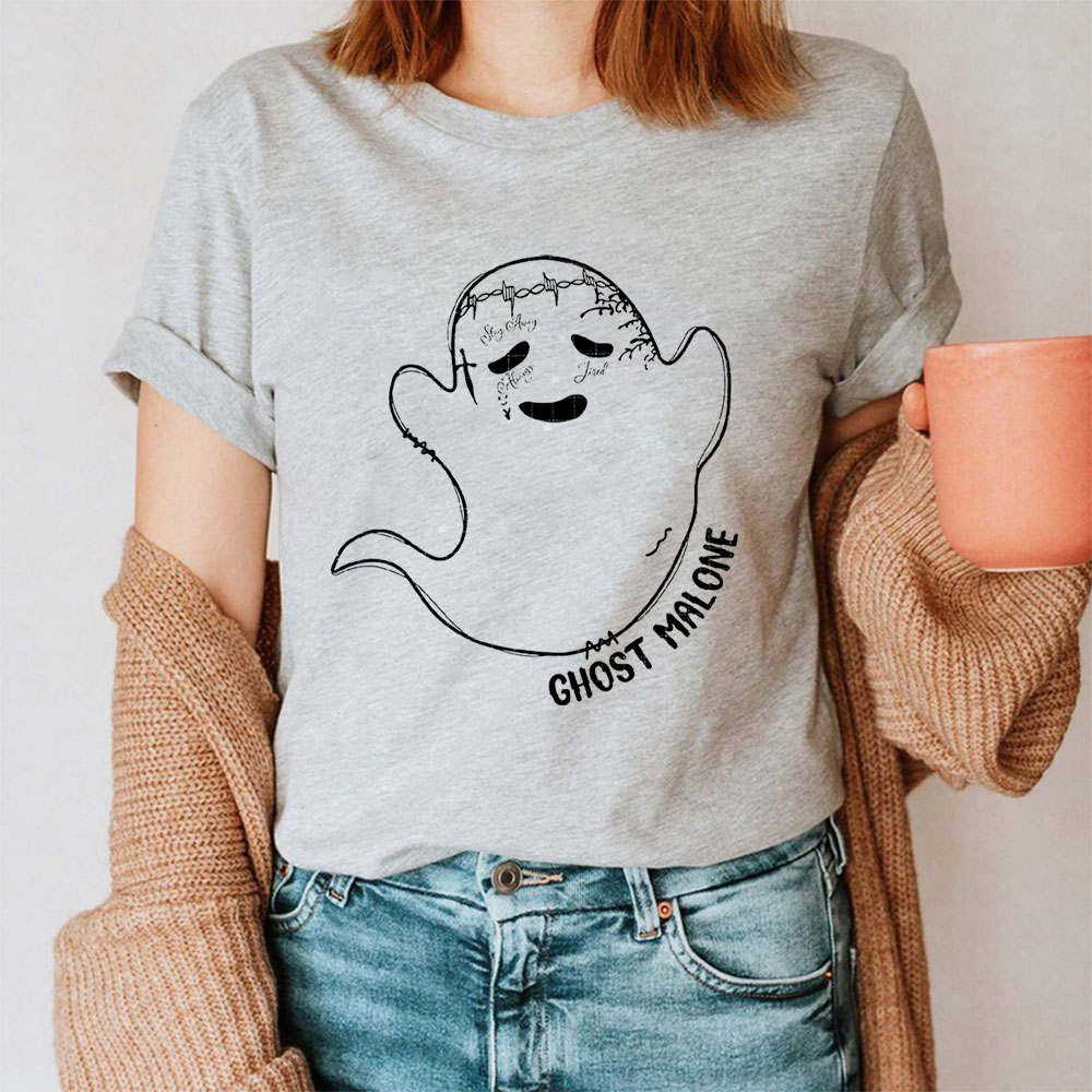 Funny Ghost Malone Cute Shirt For Halloween