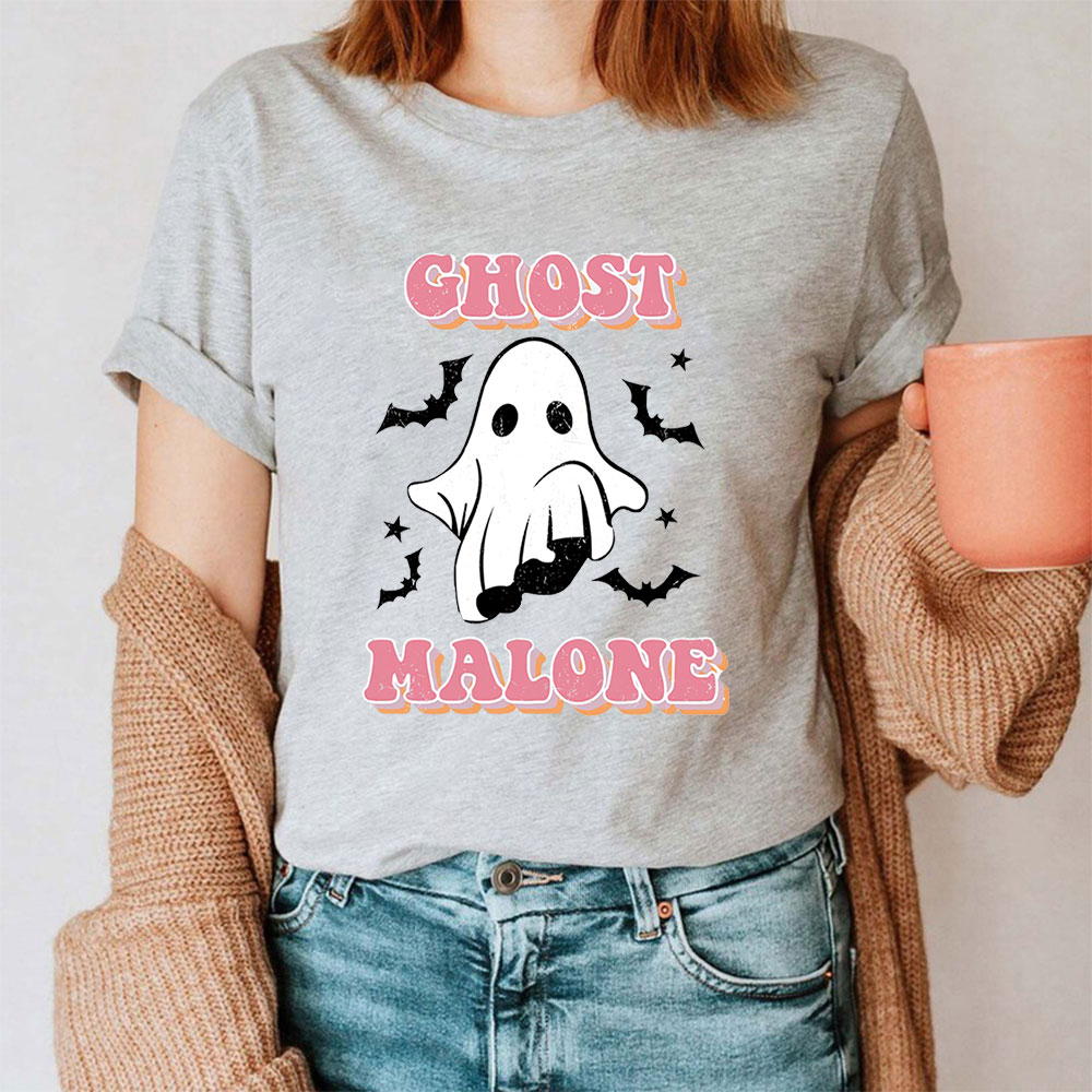 Retro Halloween Ghost Malone Shirt