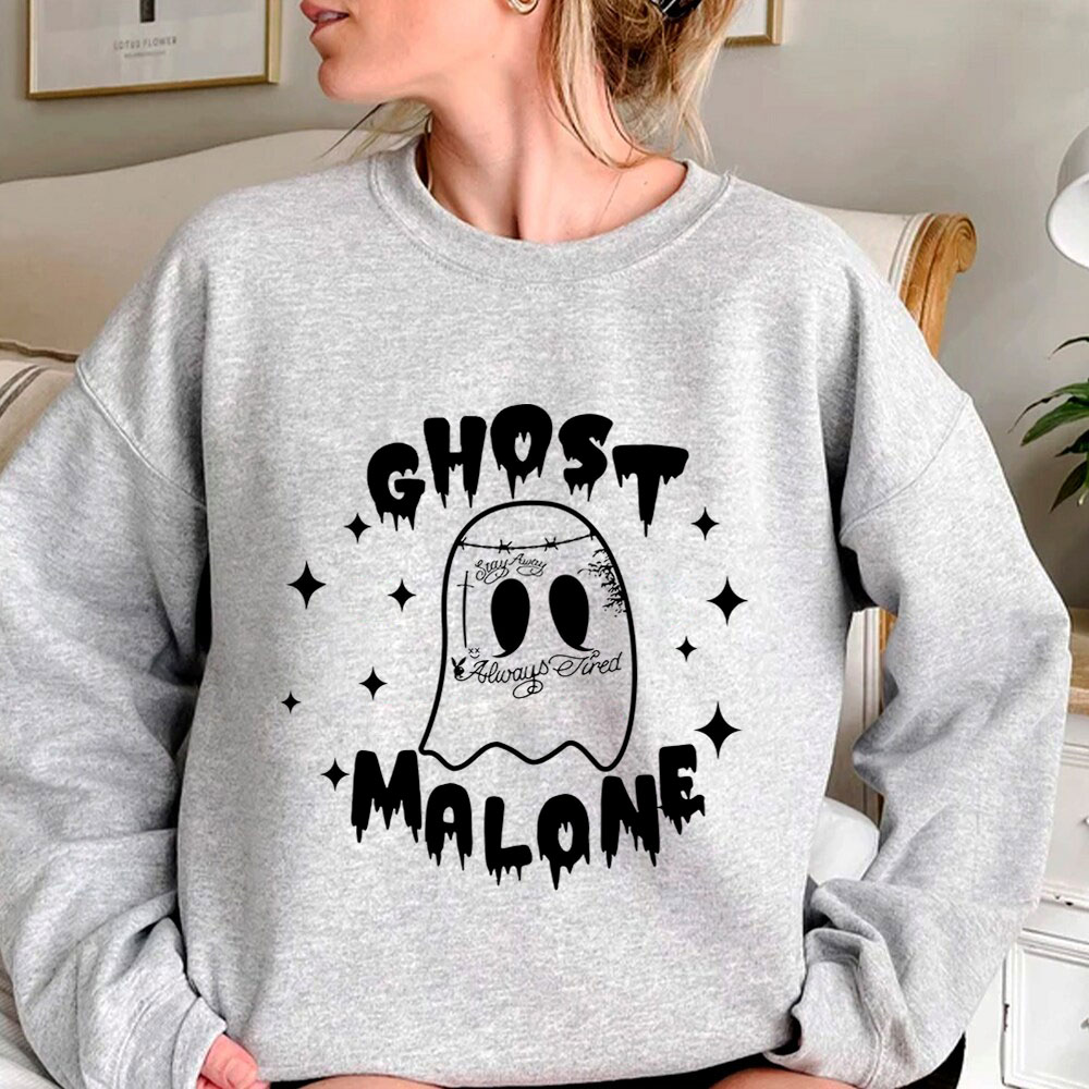 Funny Halloween Ghost Malone Sweatshirt For Men Women