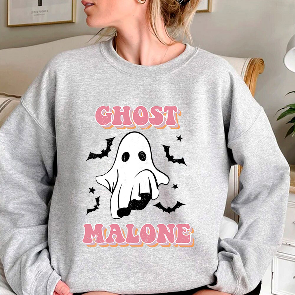 Retro Halloween Ghost Malone Sweatshirt