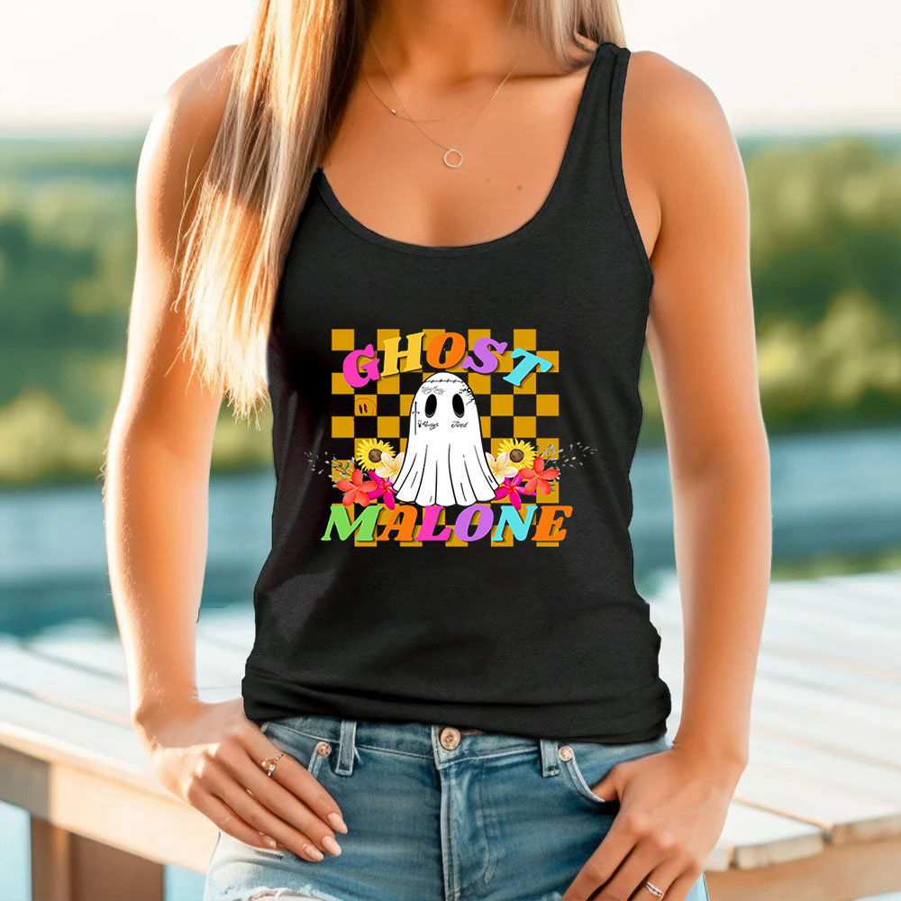 Comfort Colors Ghost Malone Halloween Tank Top