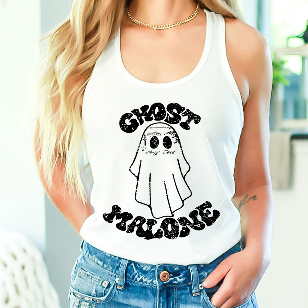 Ghost Malone Groovy Tank Top For Boys Girls