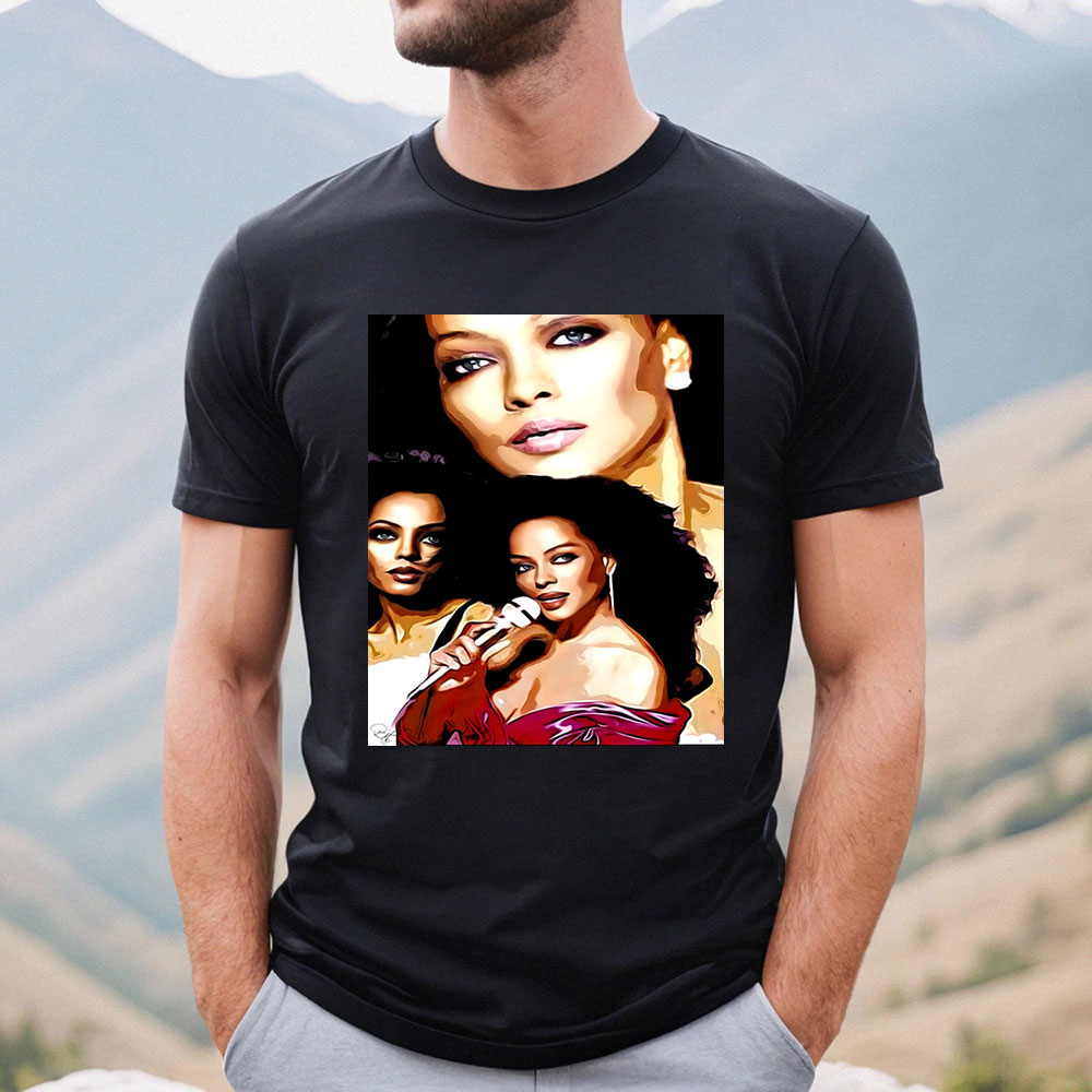 Retro 90 Diana Ross T Shirt For Fans