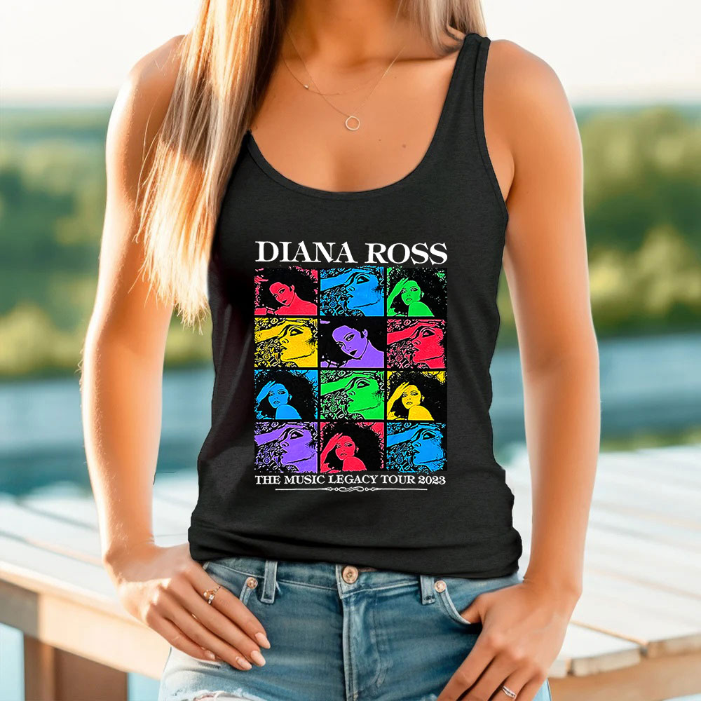 Vintage Diana Ross The Music Legacy Tour 2023 Tank Top
