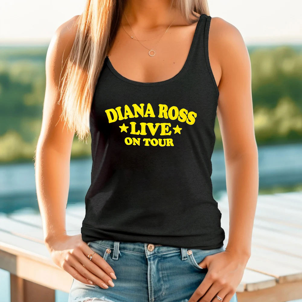 Trendy Diana Ross Live On Tour Tank Top