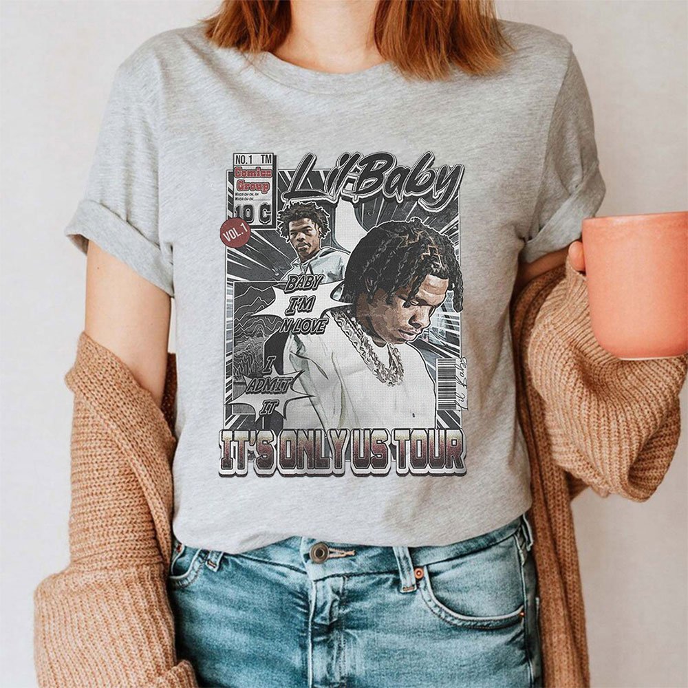 Lil Baby It's Only Us Tour 2023 Comic Shirt