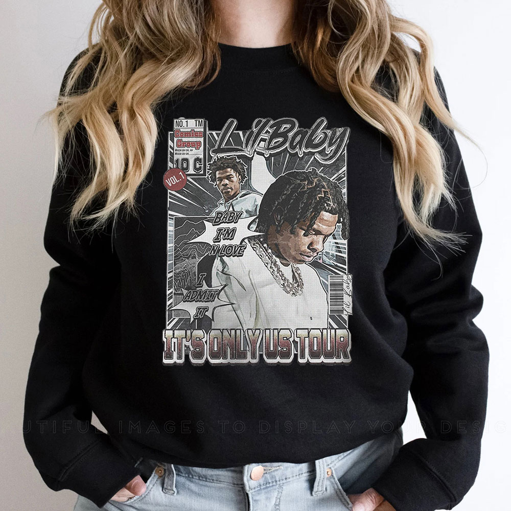 Lil Baby It's Only Us Tour 2023 Comic Sweatshirt
