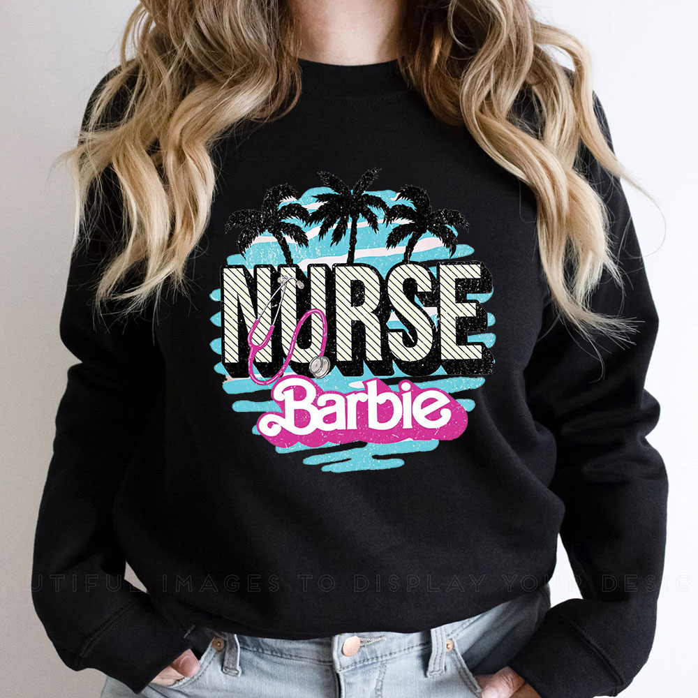 Barbenheimer Barbie Nurse Sweatshirt Gift For Nurse